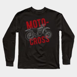 Vintage Motocross Motorcycle Race Long Sleeve T-Shirt